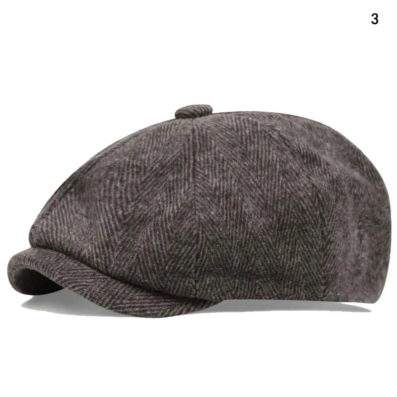Mens Casual Peaky Blinders Beret Hat Cotton Unisex Newsboy Style