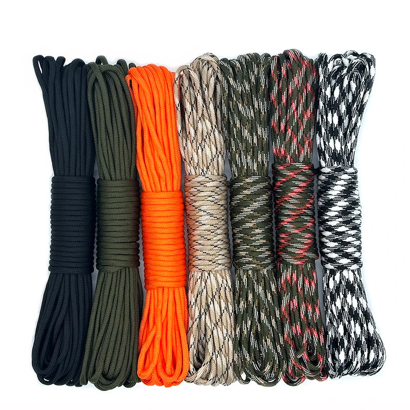 9 Core Paracord 550Lb 4mm Outdoor Camping Rope 5 10 20 31m
