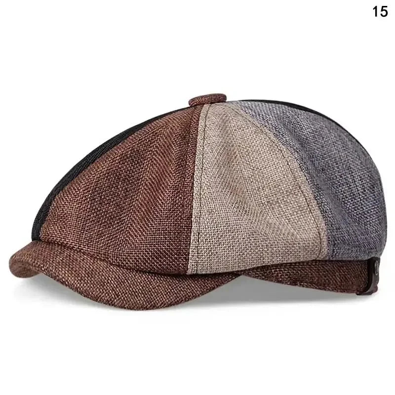 Mens Casual Peaky Blinders Beret Hat Cotton Unisex Newsboy Style