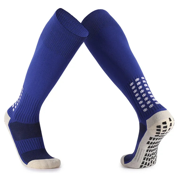 Long Football Socks With Silicone Suction Cup Grip Anti Slip