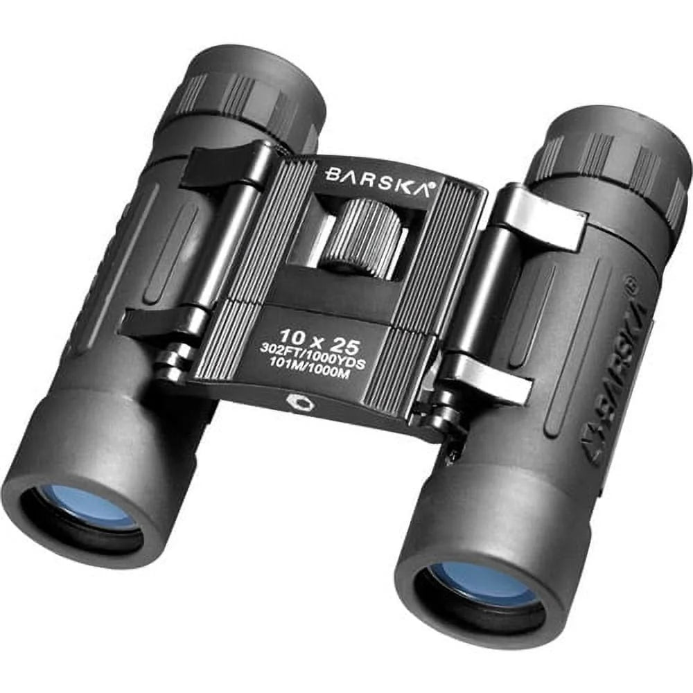 10x25mm Compact Folding Binoculars BK7 Prisms Fully Coated Optics Ergonomic Shock Resistant Design Hiking Bird Watching
