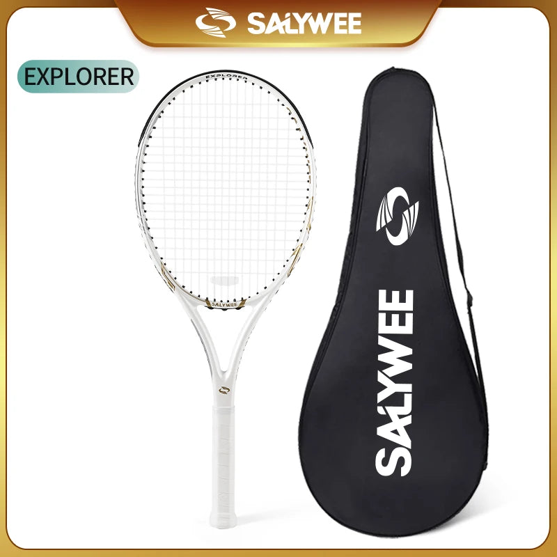 Saywee 1119 Tennis Racket Pro Staff Full Carbon Training Racket With String For Serious Players