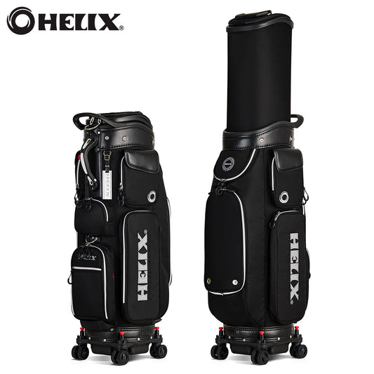 Helix Golf Travel Bag Wheels Lightweight Nylon 6 Way Divider