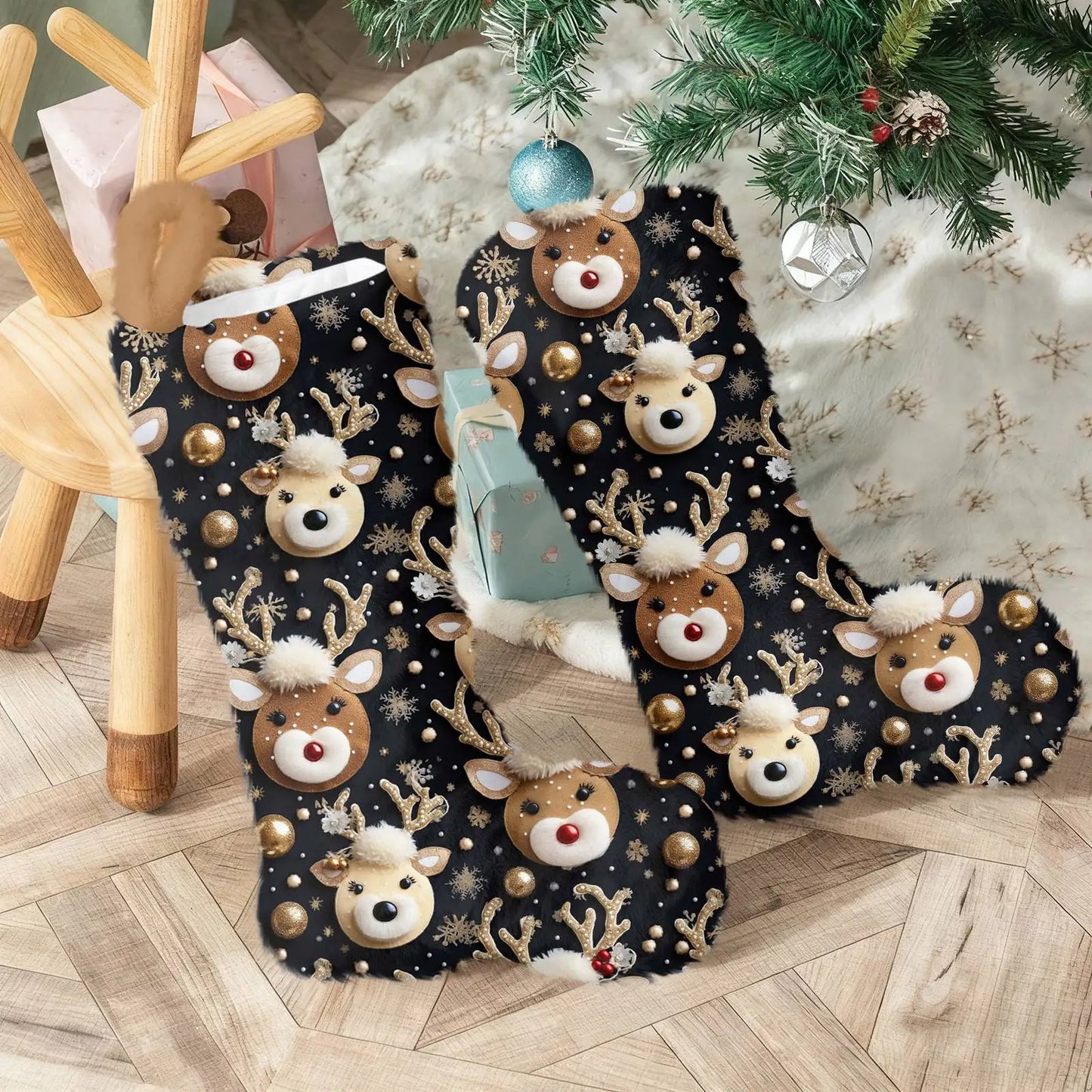 Christmas Stocking Ornaments Christmas Tree Pendants 2025 New Year Decorations