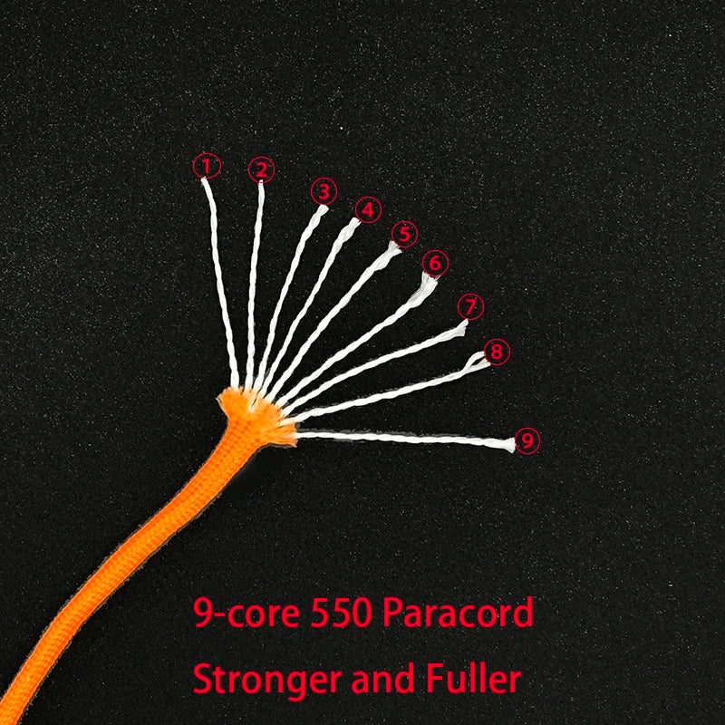 9 Core Paracord 550Lb 4mm Outdoor Camping Rope 5 10 20 31m
