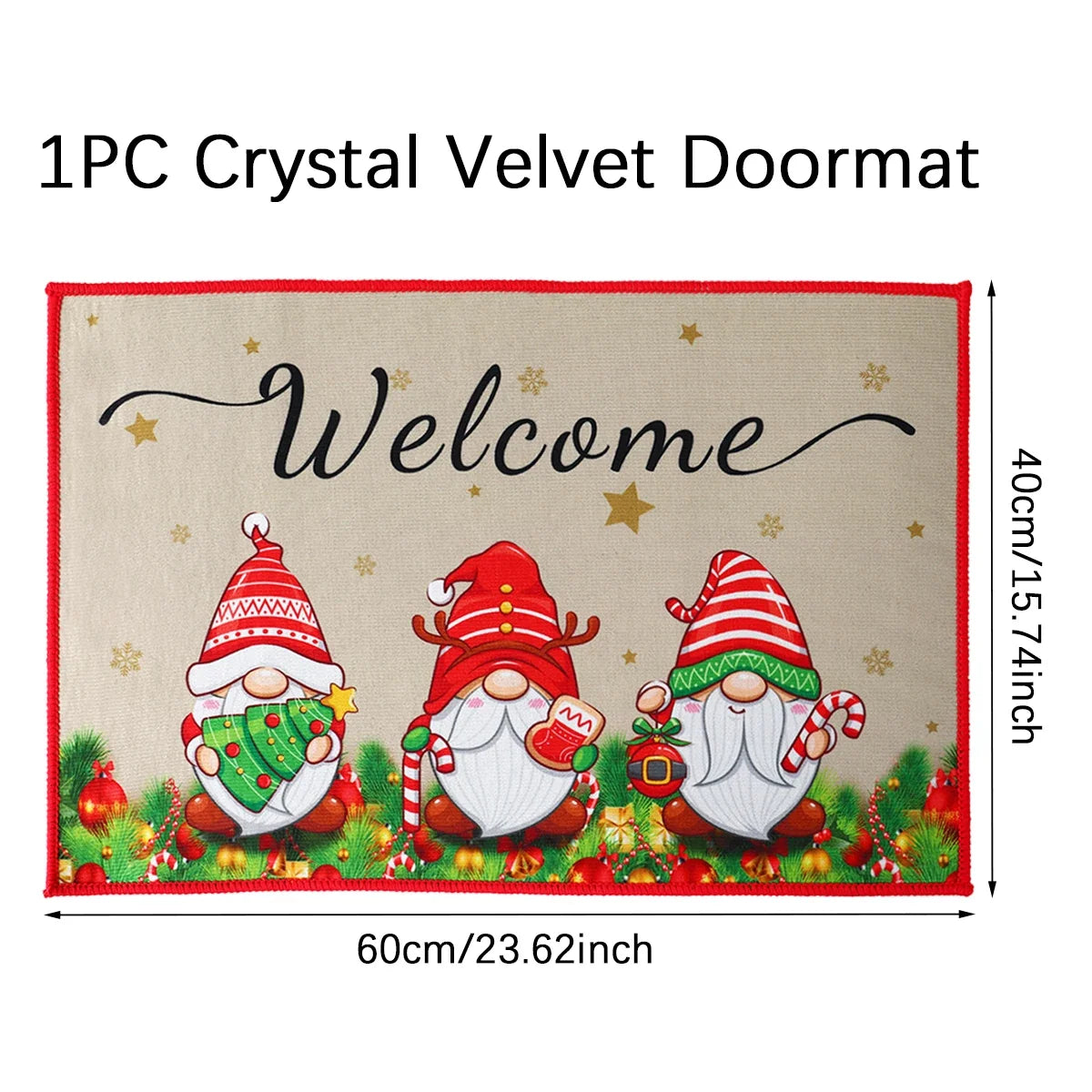 Christmas Door Mat Santa Claus Outdoor Decor For Home Merry Christmas 2025 Xmas