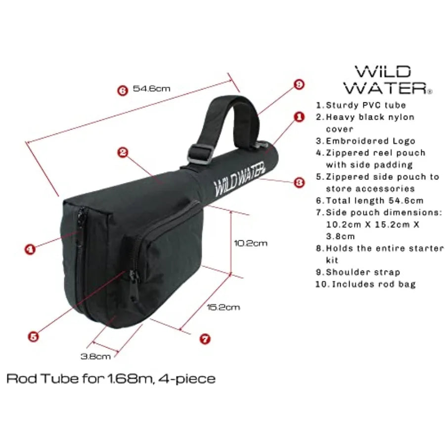 5 Foot 6 Inch Graphite Fly Fishing Starter Kit With 3 Weight 4 Piece Rod Reel