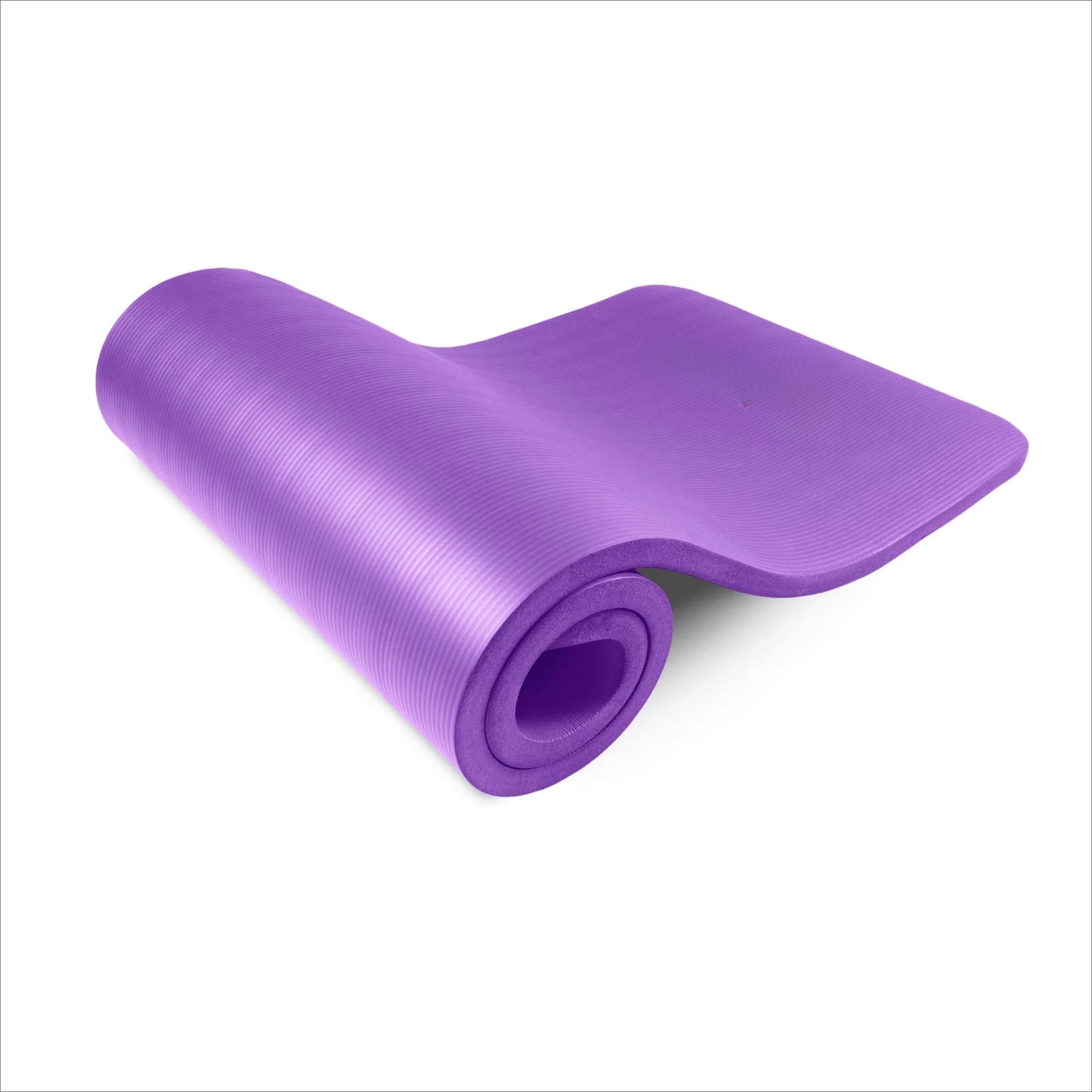 Extra Thick Yoga Mat, 1/2 or 1-Inch Thick, Non-Slip Pilates & Fitness Mat, High Density Cushioning for Floor Exercises, Home Gym