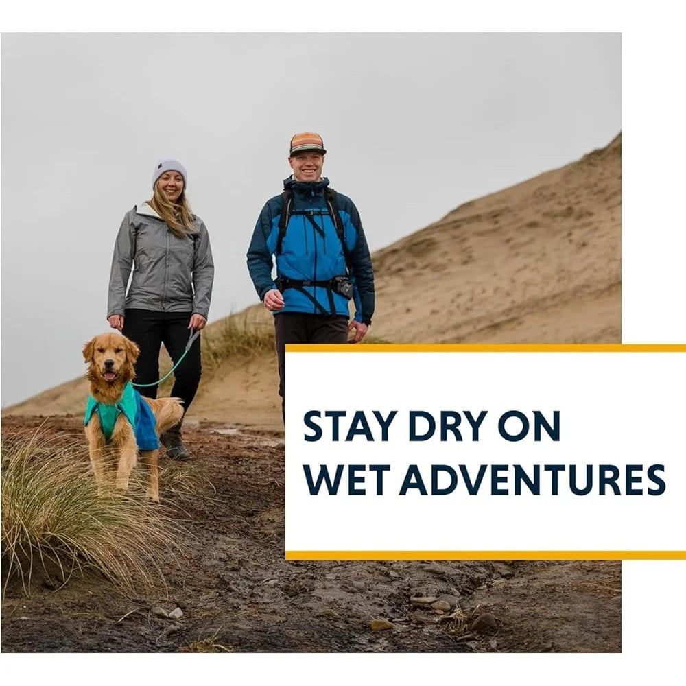 Waterproof Dog Raincoat Windproof All Weather Jacket Reflective Trim Lightweight