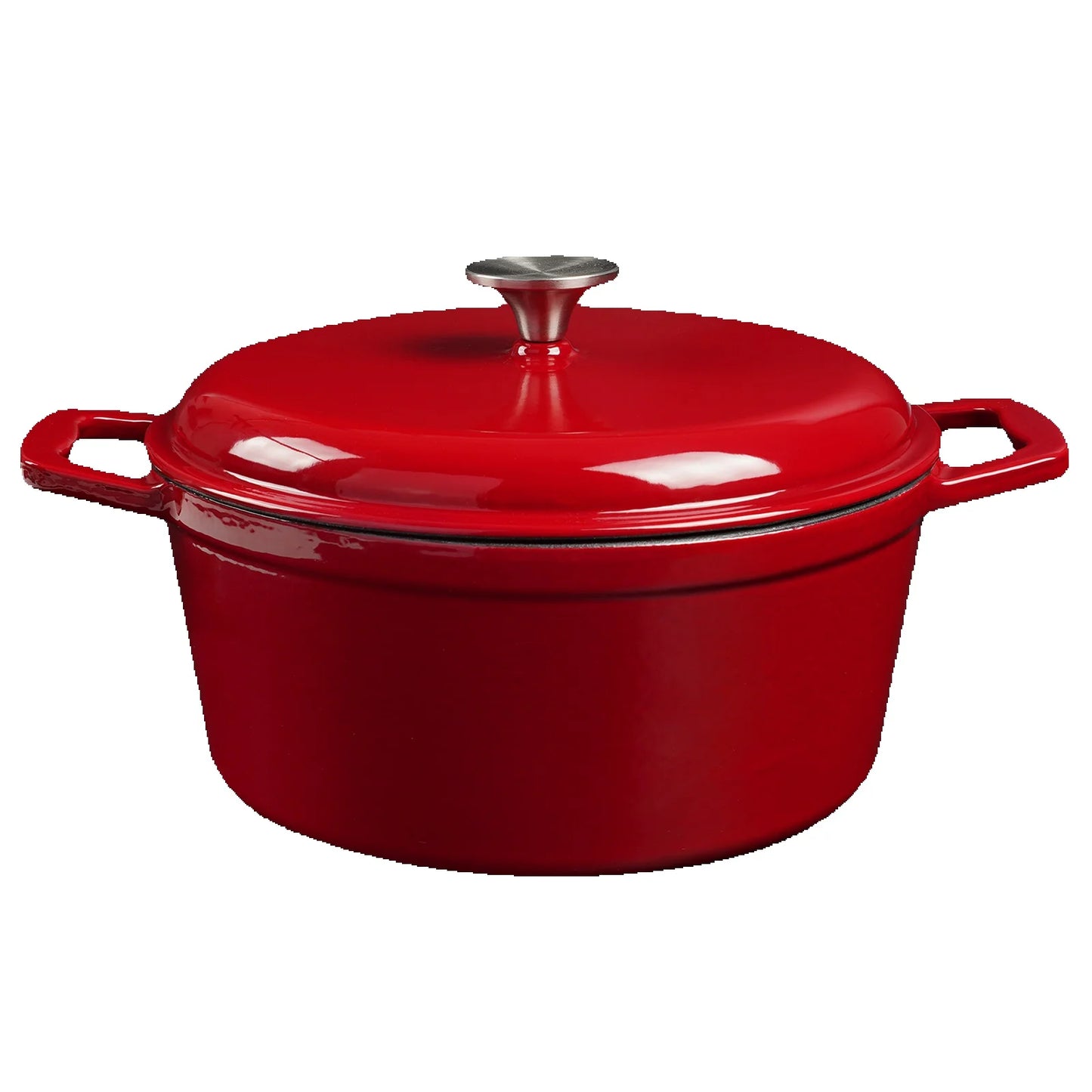 Enameled Cast Iron Dutch Oven 4.7 Qt With Lid Round Enamel Pot for Bread Baking Nonstick Enamel Coating