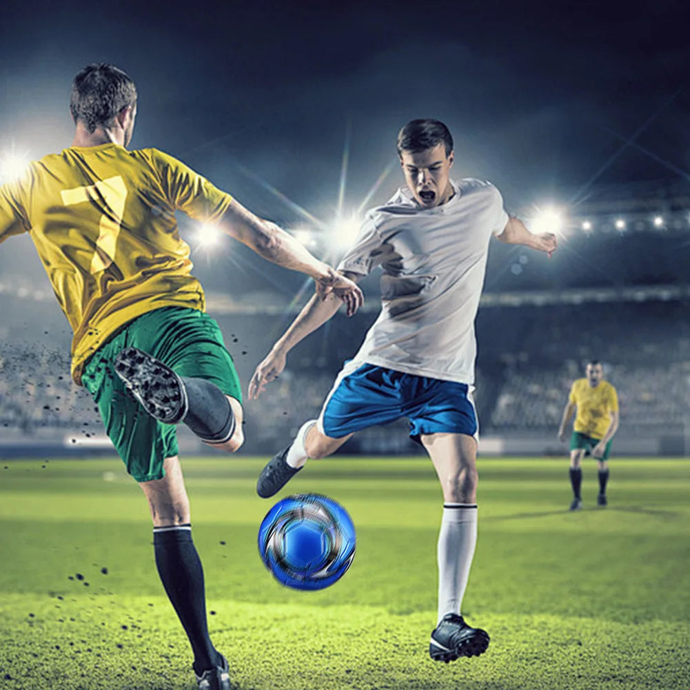 Size 5 Machine Stitched Football Waterproof PVC Match Training Ball