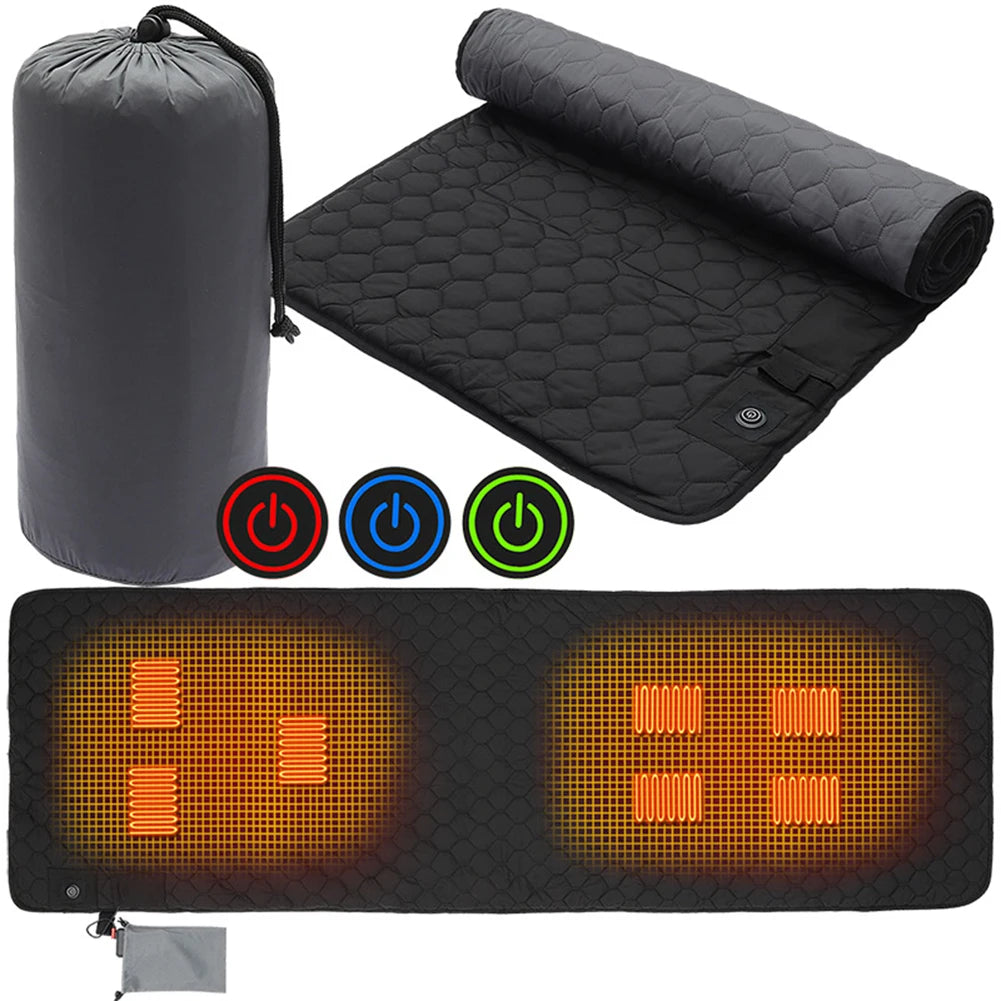 USB Winter Heating Sleeping Mat For Camping Warm Pad