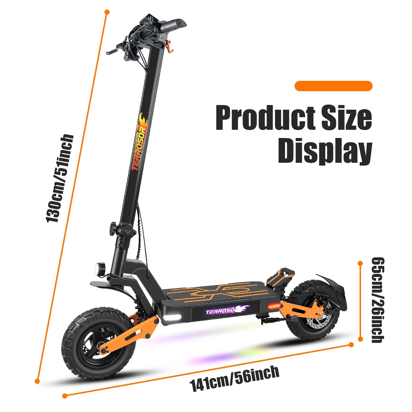 LELEKUAIC Folding Electric Scooter for Adults 48V 11 Inch Off Road Suspension