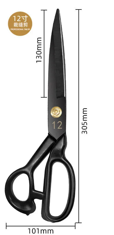 High Carbon Steel Tailor Scissors For Fabric And Leather Cutting 8 To 12 Inch