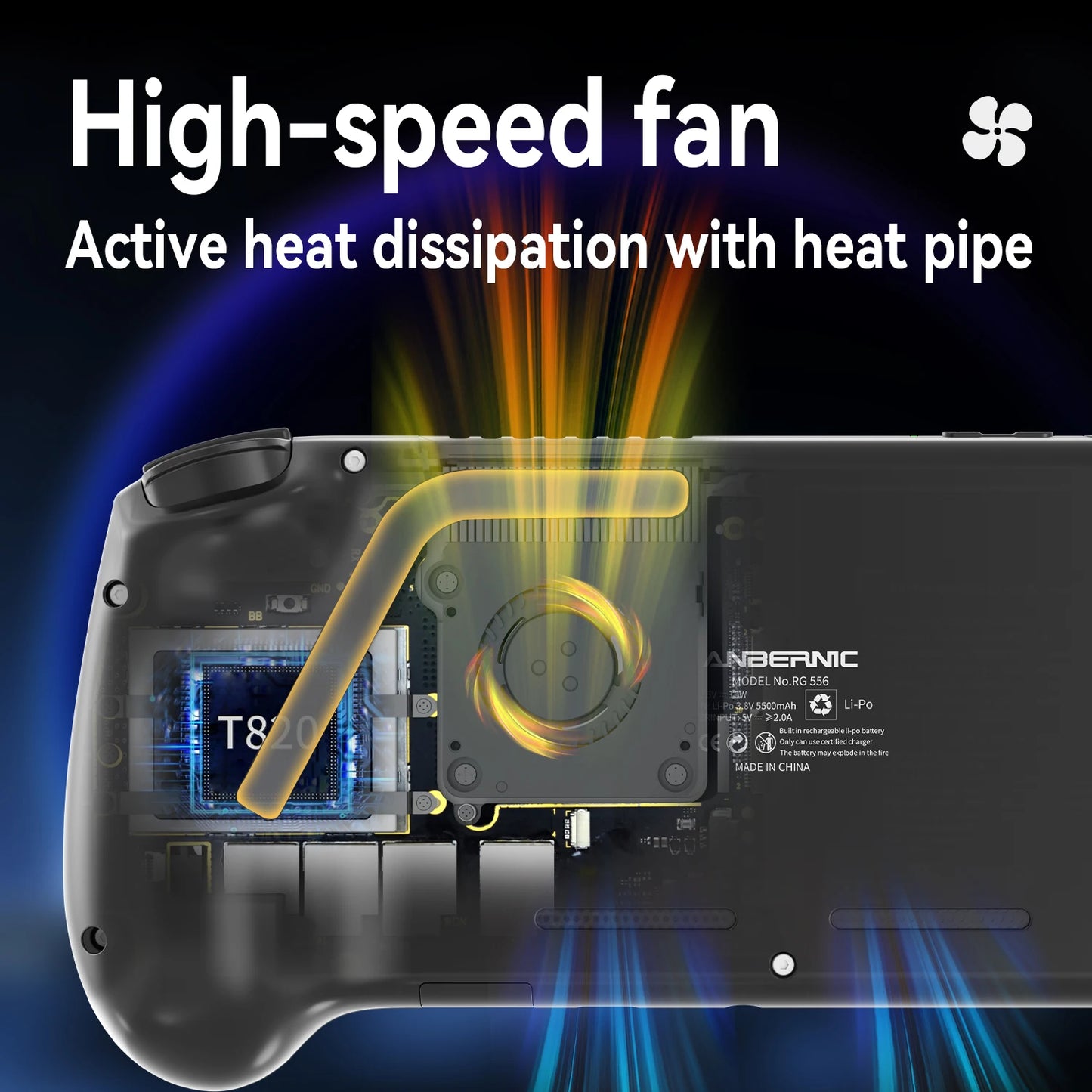 Anbernic RG556 Retro Handheld Console 5.48 Inch AMOLED Screen WiFi Android