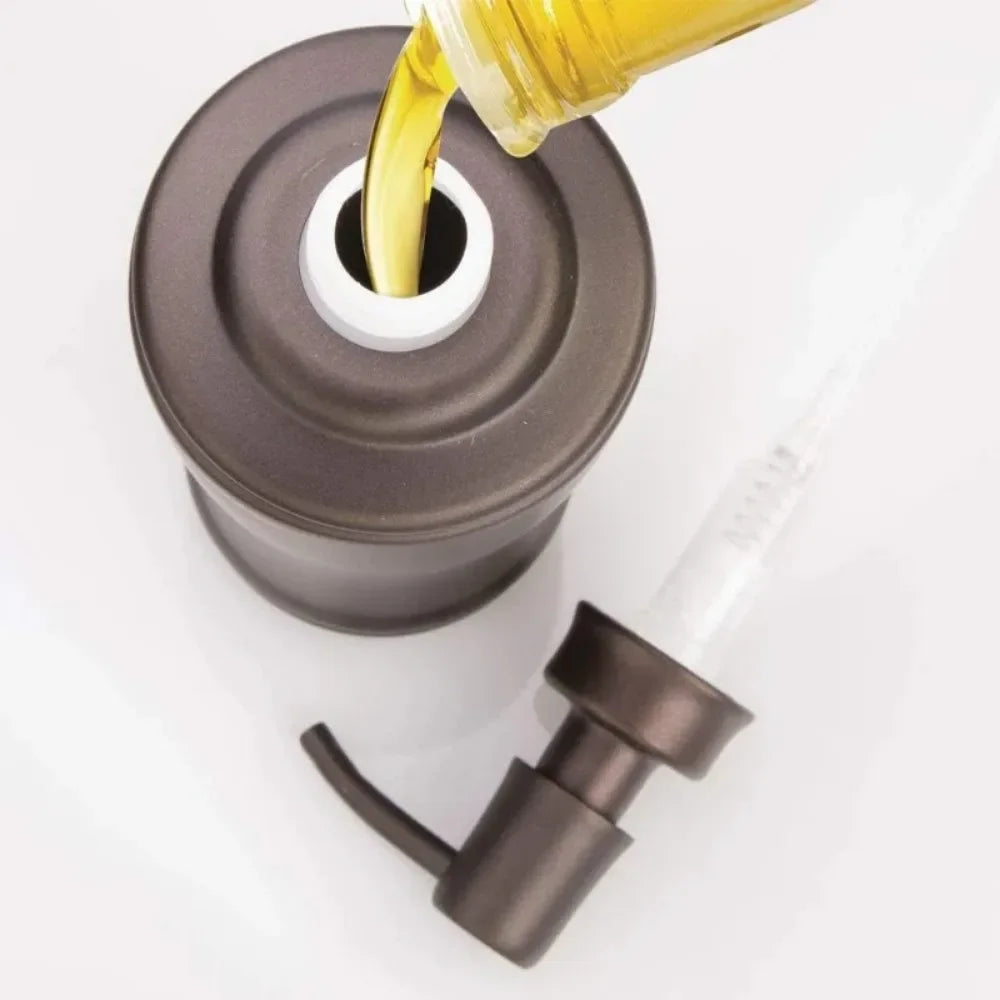 Tall Liquid Soap Dispenser Pump The Olivia Collection Brushed Bronze Finish 8 Oz For Kitchen Or Bath