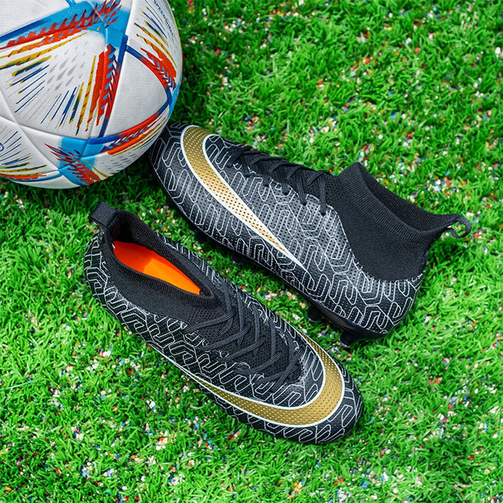 Unisex Football Cleats Firm Ground Outdoor Soccer Shoes