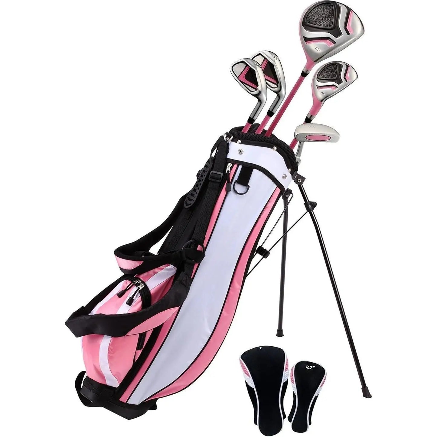 Kids Golf Club Set Right and Left Hand Graphite Shafts Bag