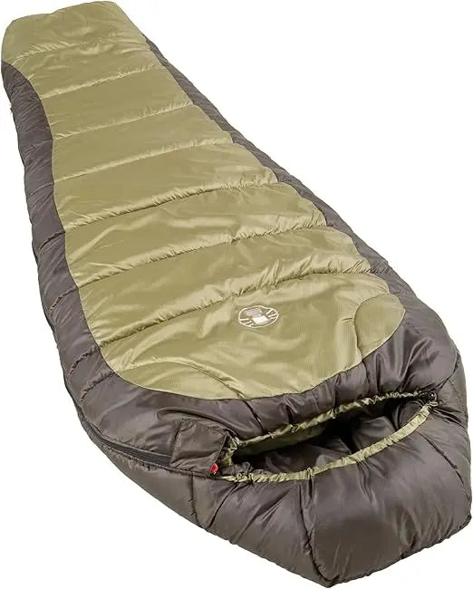 Coleman North Rim Zero Degree Sleeping Bag Big And Tall Cold Weather Mummy Hood