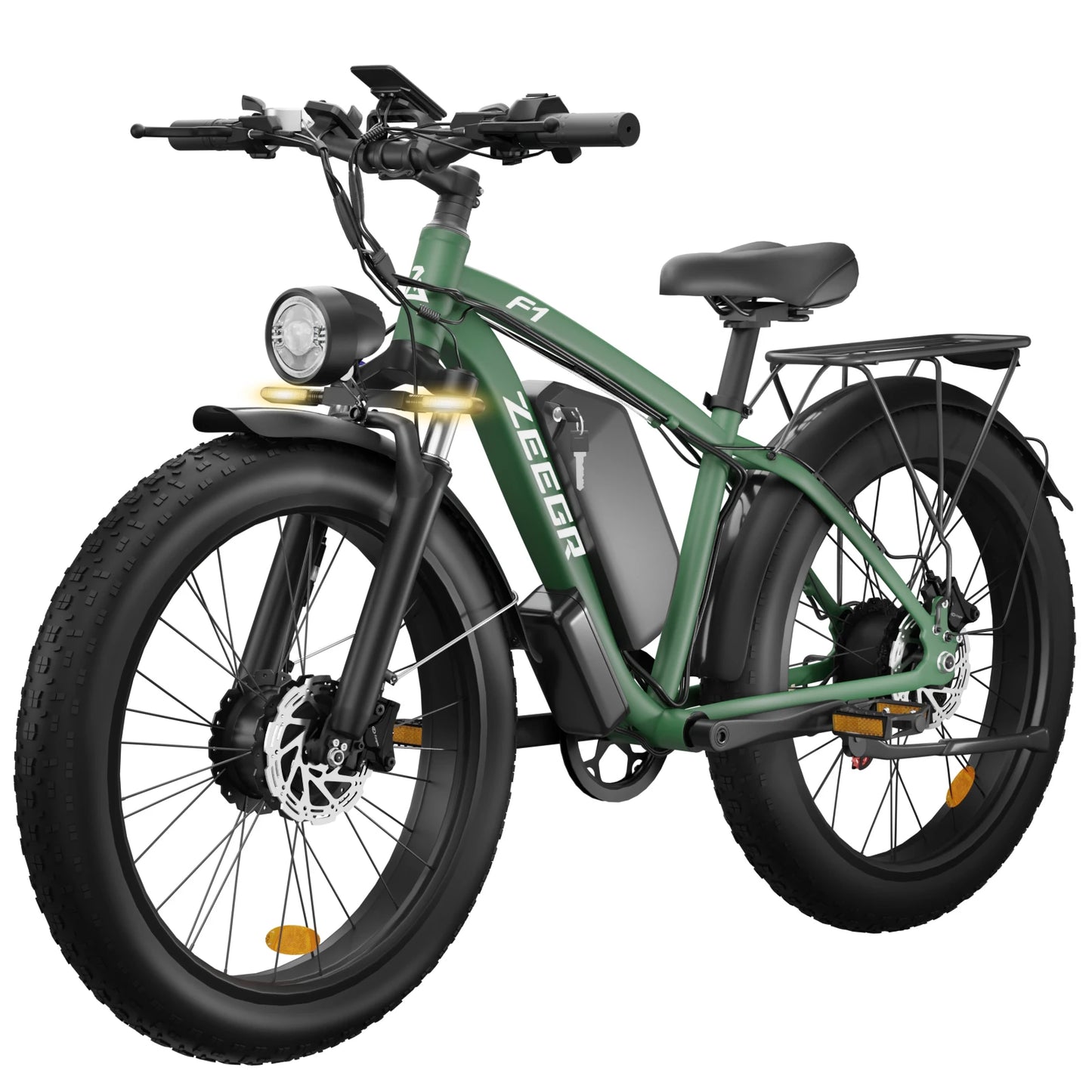 Moobelo M1 48V 2000W Dual Motor E Bike 26 Inch Fat Tires Front Suspension