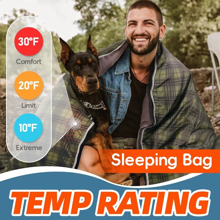 Zero Degree Winter Cotton Sleeping Bag For Adults Pillow