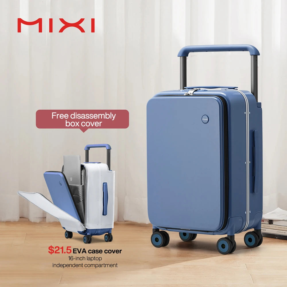 Mixi 2024 Handle Carry On Luggage 20 Inch Aluminum Frame
