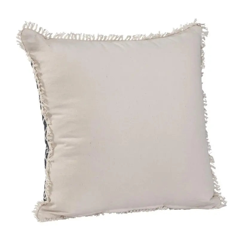 Navy White Throw Pillow Modern Design Decorative Couch Cushion Soft Fabric