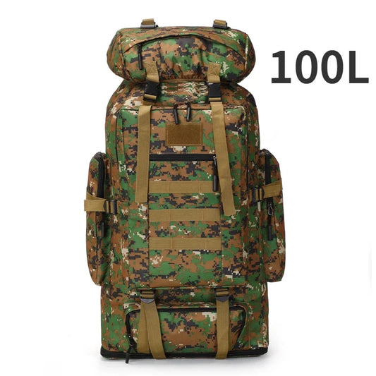 80L 100L Mountaineering Backpack Tactical Hiking Bag