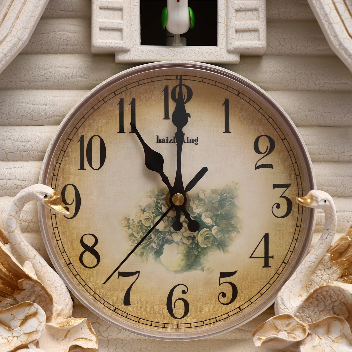 Silent Cuckoo Clock Battery Powered Adjustable Volume Decor 12.8x4.33x27.2in