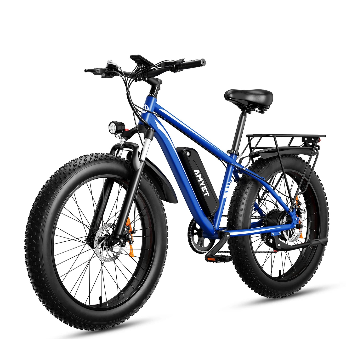 AMYET EB26 Electric Bike For Adults Peak 1500W 48V 15Ah Fat Tire Mountain Bicycle 31 MPH