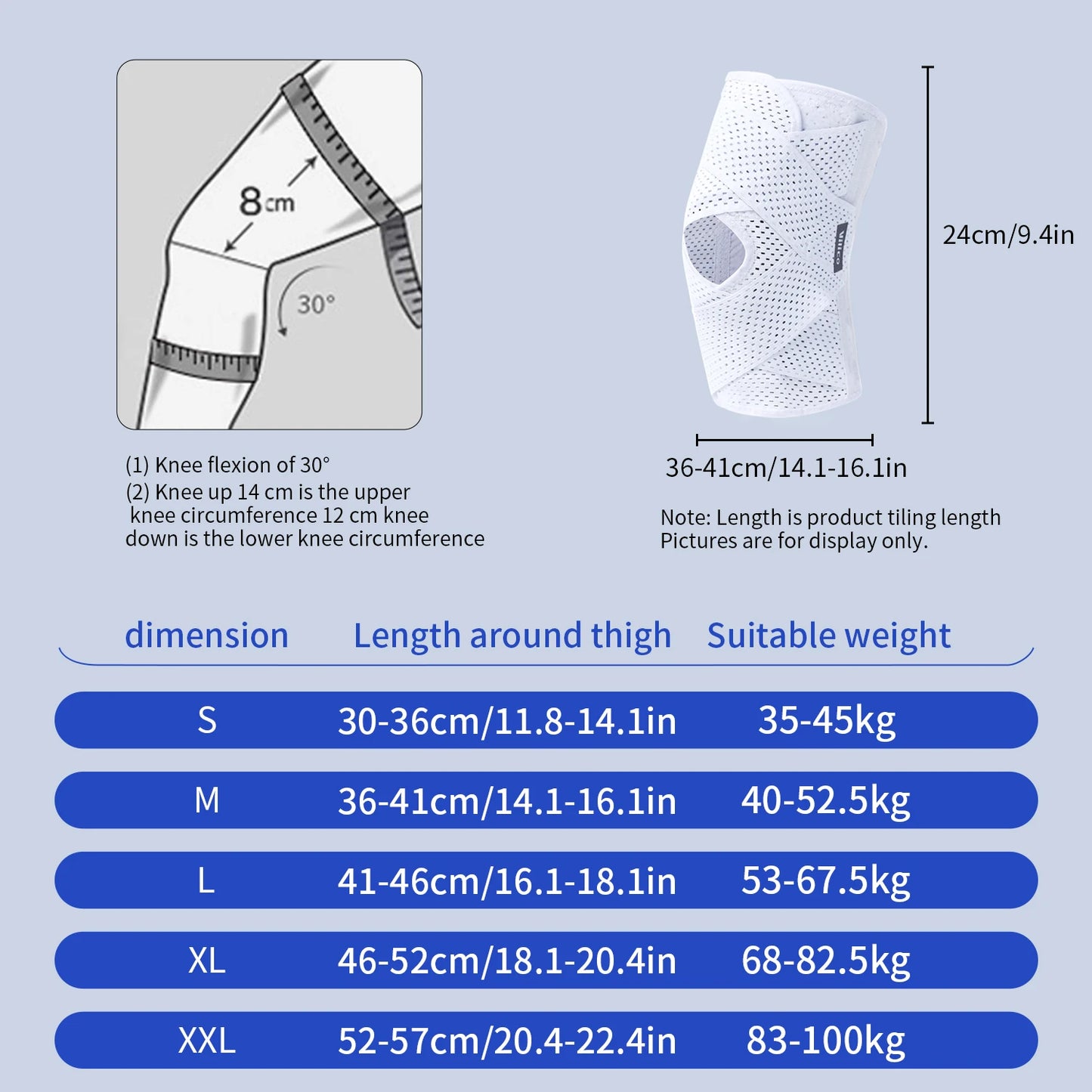 Unisex Elastic Sports Knee Pad Protector For Arthritis