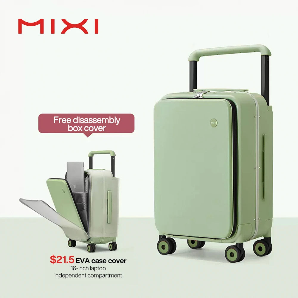 Mixi 2024 Handle Carry On Luggage 20 Inch Aluminum Frame