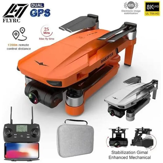 KF102 GPS Drone With 4K 8K Camera 2 Axis Gimbal Foldable Brushless Quadcopter