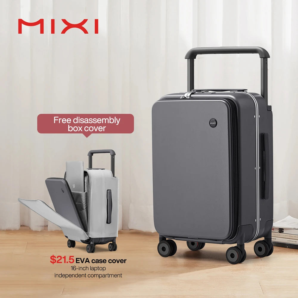 Mixi 2024 Handle Carry On Luggage 20 Inch Aluminum Frame