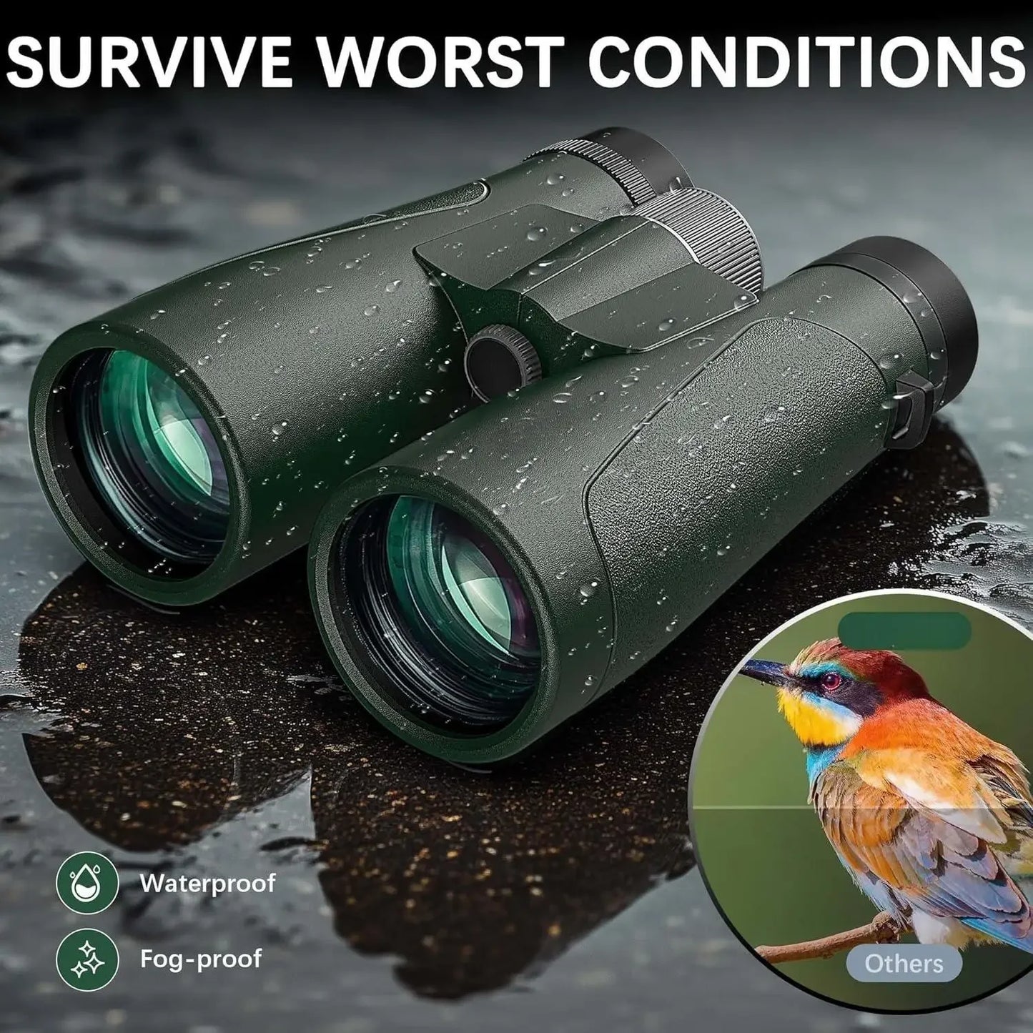 Z 15x54 Binoculars High Powered Harness Bluetooth Remote