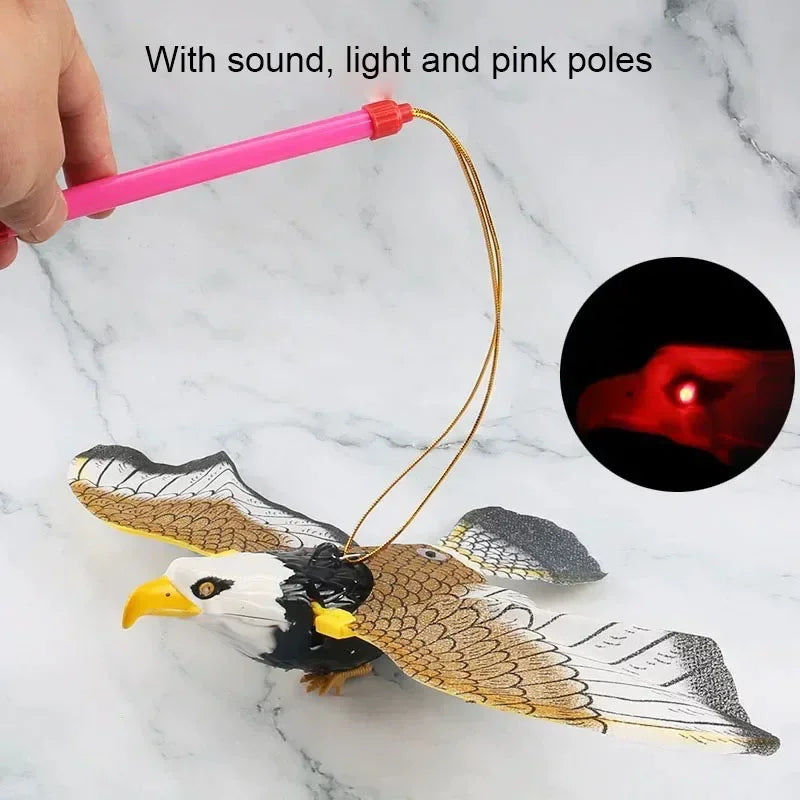 Interactive Electric Bird Cat Toys Hanging Flying Bird Teaser Scratch Rope Toy