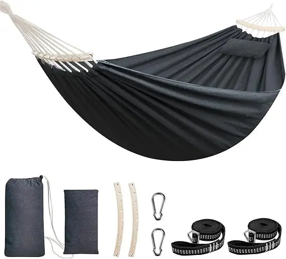 Chihee Cotton Hammock 660Lb Portable Camping Detachable Bar