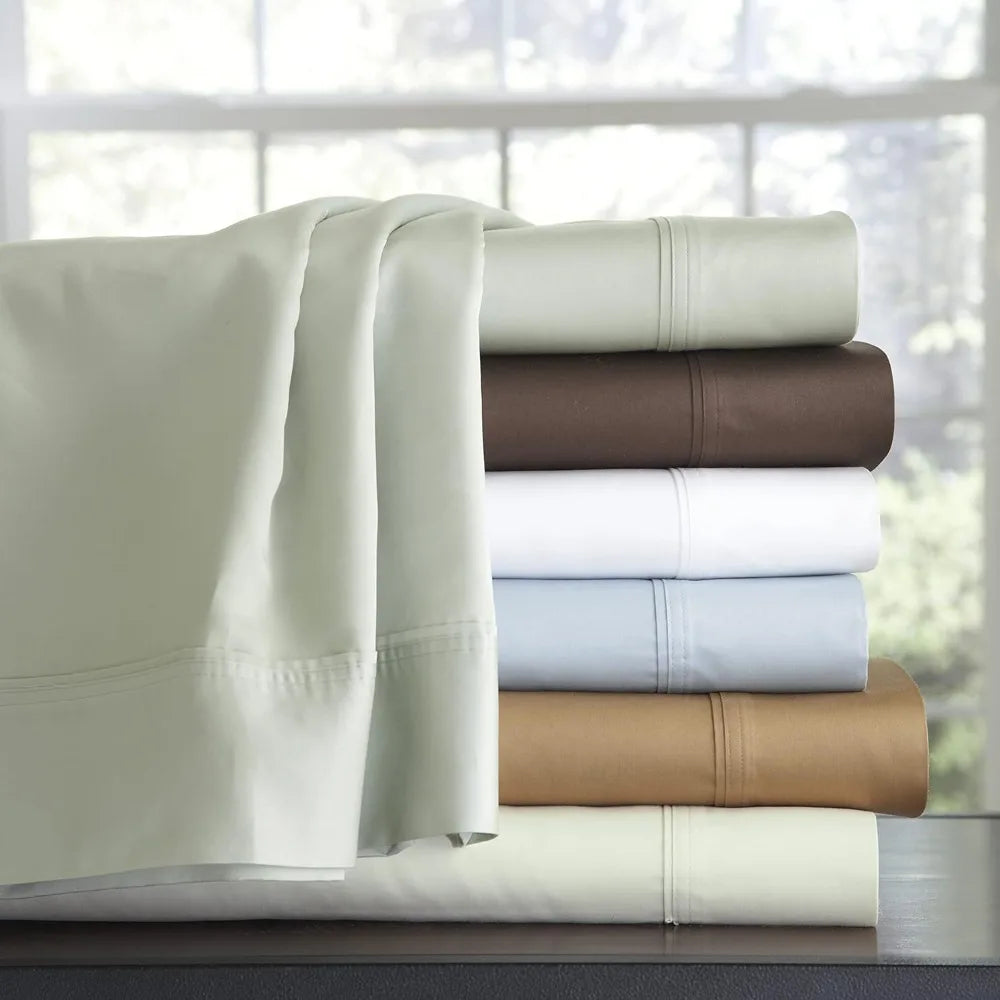 Pointehaven 100 Cotton Queen Sheets 500 Thread Count Set