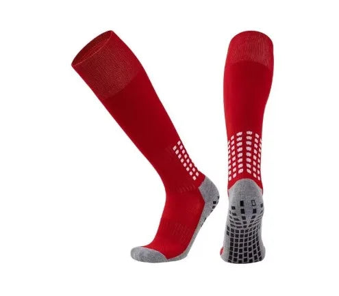 Long Football Socks With Silicone Suction Cup Grip Anti Slip