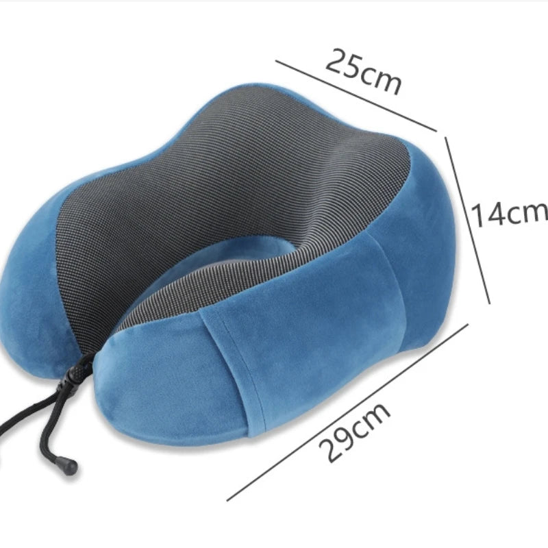 U Shaped Travel Neck Pillow Memory Foam for Car Airplane Comfort