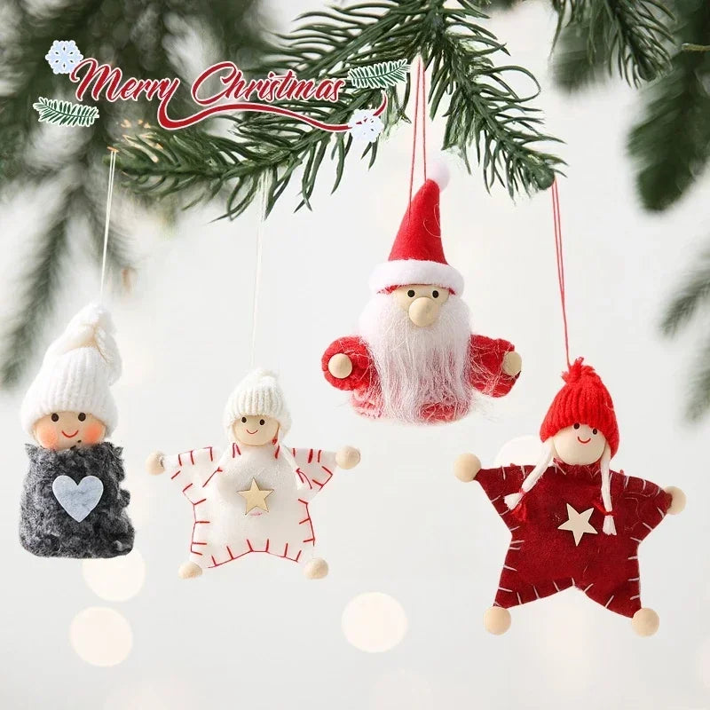 Santa Claus Christmas Tree Ornament Hanging Pendant Doll 2025 Festive Home Decor