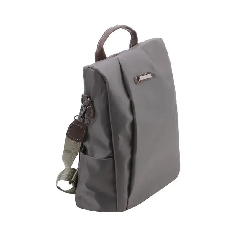New Women's Multifunction Backpack Solid Color School Bag
