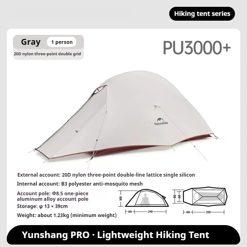 Naturehike Cloud Up Pro Two Person Trekking Tent 20D Nylon Ultralight