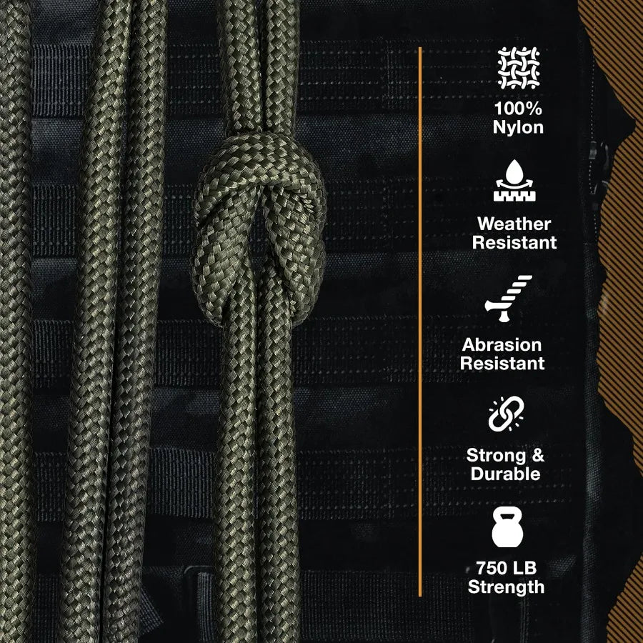 Mossy Oak Paracord Rope 750 11 Inner Strands 4mm For Camping And Hiking
