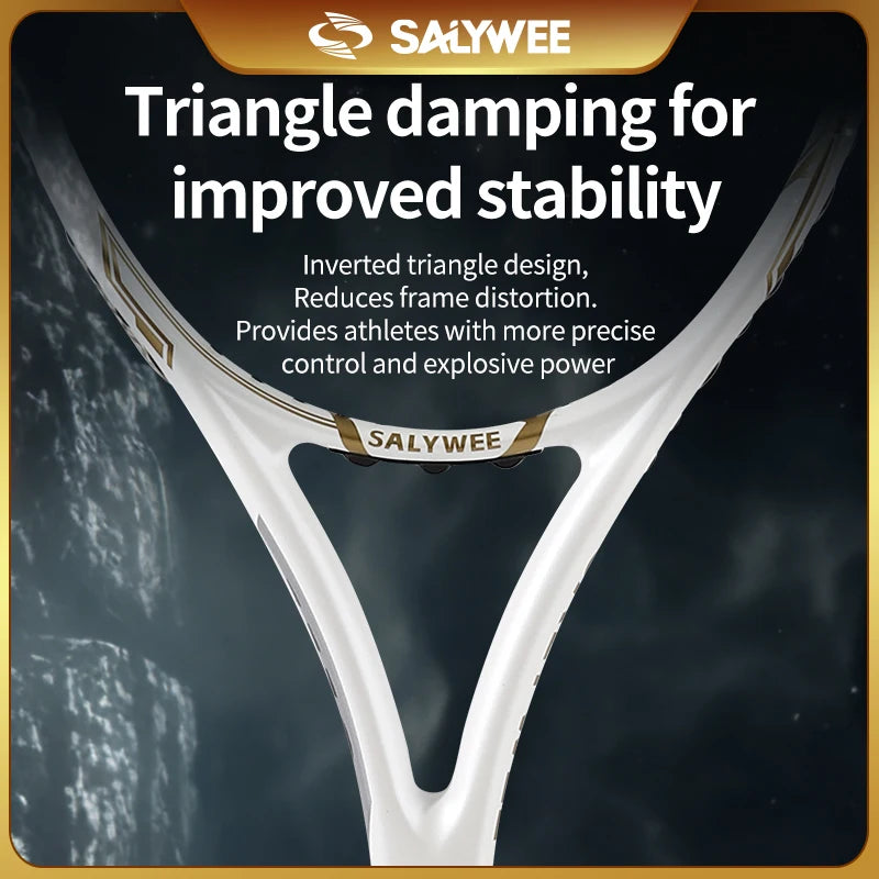 Saywee 1119 Tennis Racket Pro Staff Full Carbon Training Racket With String For Serious Players