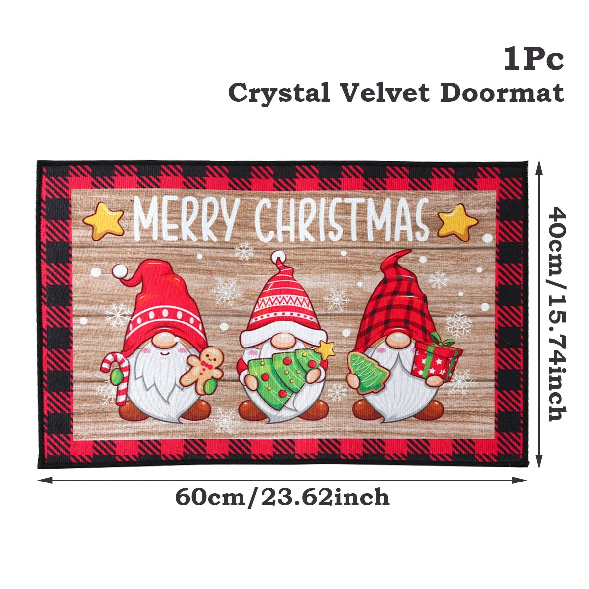 Christmas Door Mat Santa Claus Outdoor Decor For Home Merry Christmas 2025 Xmas