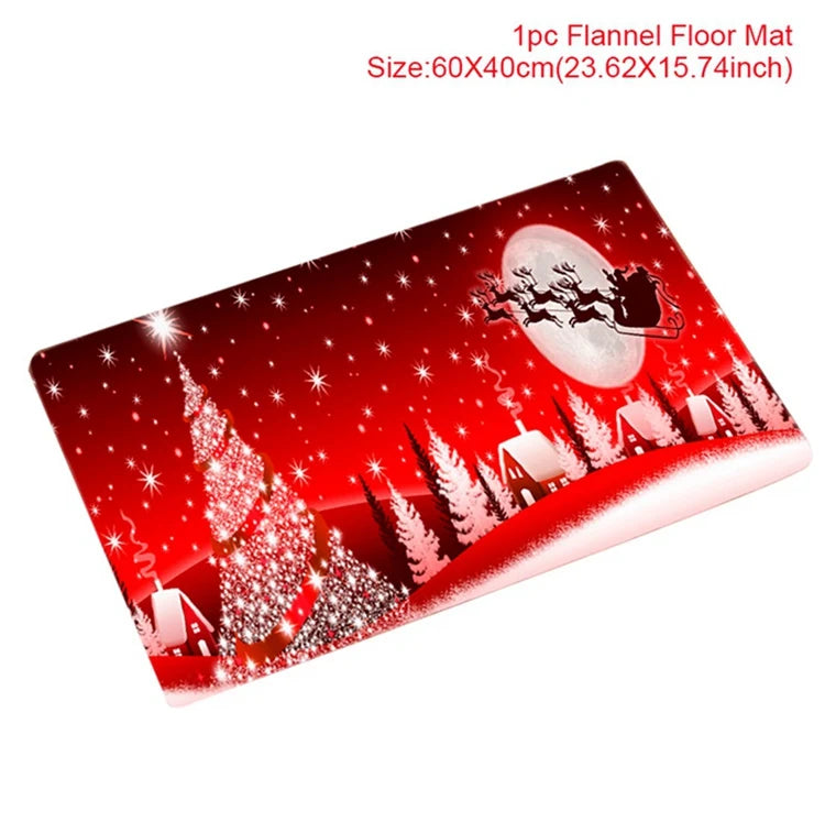 Christmas Door Mat Santa Claus Outdoor Decor For Home Merry Christmas 2025 Xmas