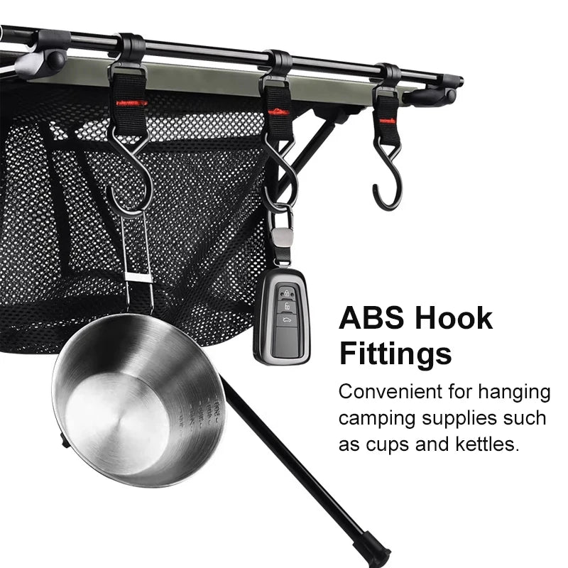 WestTune Folding Camping Table Aluminum Lightweight Portable Table With Mesh Bag