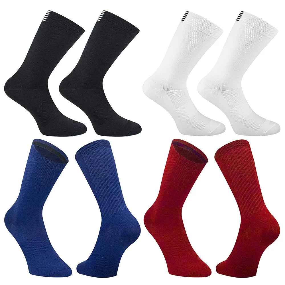 Unisex Cycling Socks Quick Dry Knee High US 7 11 EU 37 44