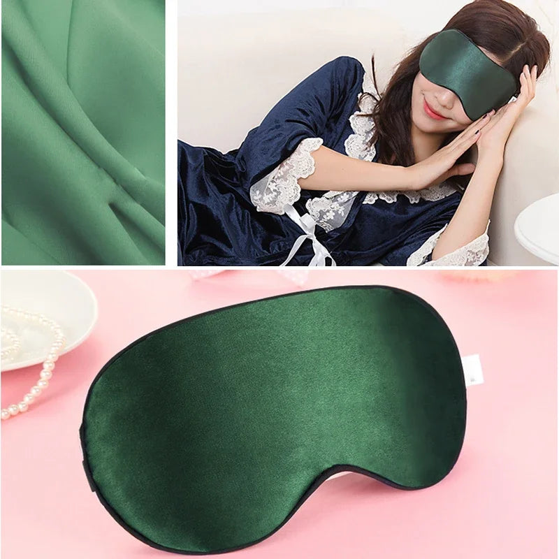 Mulberry Silk Sleep Mask For Sleeping Light Blocking Soft Comfort Eye Cover